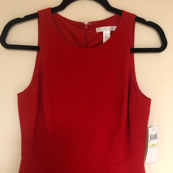 London - NWT - Red - Sleeveless Dress - size 4 - Picture 2 of 6